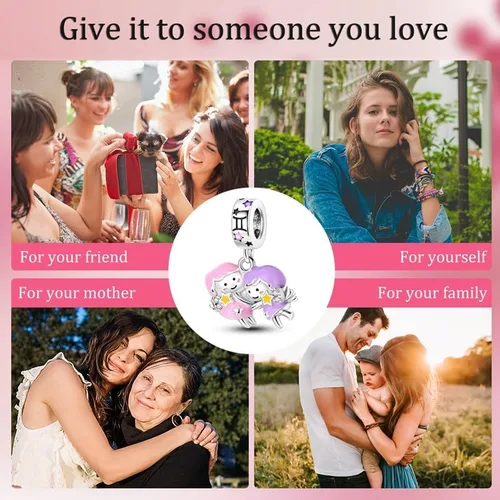 Miniatura 7 de Pandach 12 Zodiac Sign Birthday Charms 925 Sterling Silver Birthstone Charms Fits Women's Charm Bracelet Necklace Bangle Gifts for Girls Friends