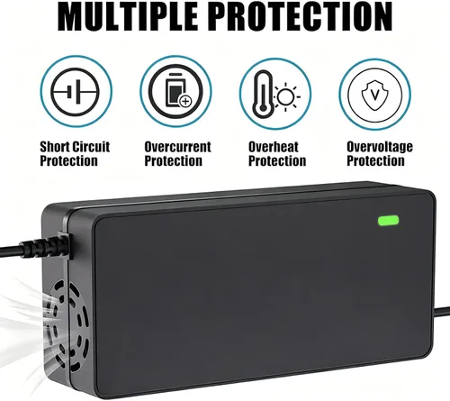 Miniatura 7 de Cargador de batería de 24 V 5 A con ventilador de refrigeración conector XLR macho de 3 pines compatible con Pride Mobility, sillas eléctricas