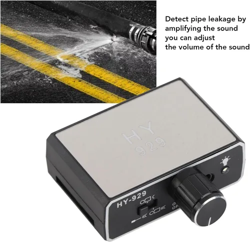 Miniatura 2 de Detector de fugas de agua subterránea con sondas duales, herramienta de detección de fugas de tuberías, probador amplificador de sonido recargable
