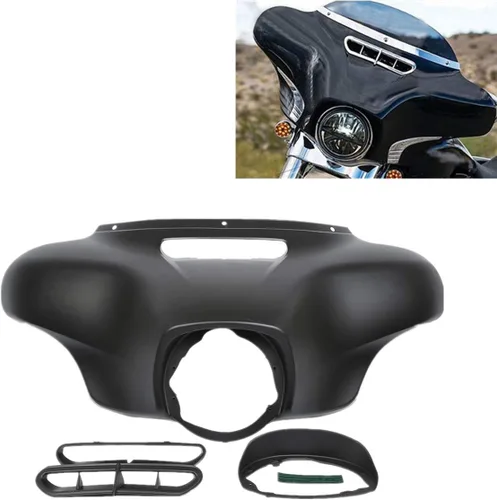 Miniatura 13 de TCT-MOTORPARTS Carenado interior del velocímetro frontal para Harley Electra Street Glide FLHTCU FLHX 14-UP Mate negro