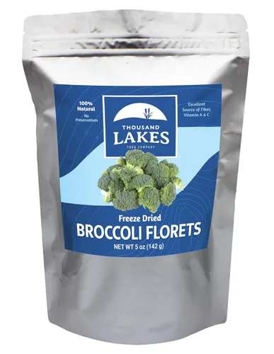 Miniatura 9 de Thousand Lakes Frutas y verduras liofilizadas – Floretas de brócoli paquete de 2 1.2 onzas (2.4 onzas en total) 100% floretes, sin tallos Sin