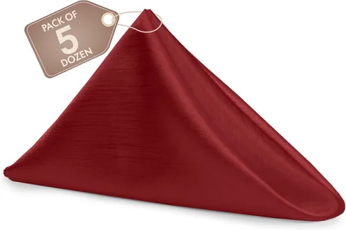 Miniatura 157 de Ultimate Textile -1 docena de servilletas reversibles Shantung Satin - Majestic - Servilletas de tela Majestic de 17 x 17 pulgadas, color marrón