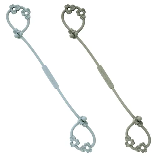 Miniatura 12 de Correas de juguete para bebé, clips de silicona para chupete, correas ajustables de silicona para cochecitos, silla alta, cunas, cestas colgantes