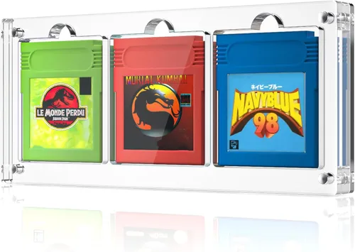 Miniatura 15 de Estuche de exhibición de cartuchos de videojuegos, compatible con soporte para tarjetas Gameboy Advance, marco acrílico magnético para colección