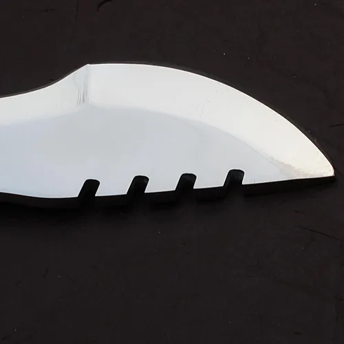 Miniatura 6 de Cuchillo de seguimiento hecho a mano, cuchillo de caza de hoja fija de espiga completa con funda, cuchillo de transporte horizontal, cuchillo