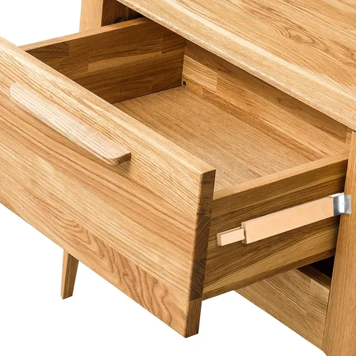 Miniatura 6 de uxcell 2 juegos de correderas de madera para cajones con soporte deslizante de metal, guía central de madera clásica, kit de repuesto de rieles