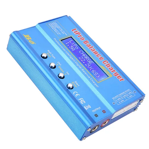 Miniatura 3 de 143 B6 80 W LCD digital para equilibrio cargador cargador IMAX B6 cargador de batería RC Lipo para LLiPo NiMH RC batería, Azul