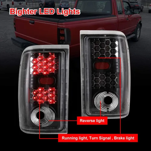 Miniatura 5 de Nixon Offroad Conjunto de Luces Traseras LED para Ford Ranger 2001 2002 2003 2004 2005, Luces Traseras, Lámparas Traseras con Señal de Giro LED