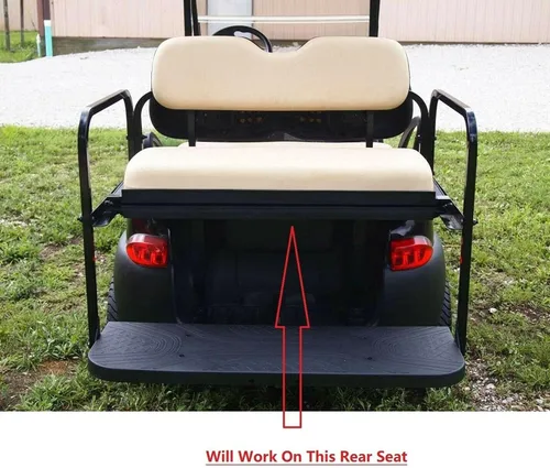 Miniatura 3 de Huskey - Fundas de asiento delantero y trasero para carrito de golf compatibles con modelos Yamaha G29 Drive & Drive 2 2007 en adelante, ajuste Rojo
