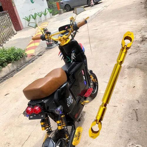 Miniatura 8 de Barra de equilibrio de motocicleta, soporte universal de mango de motocicleta de 0.866 in, aleación de aluminio, barra de manillar de motocicleta