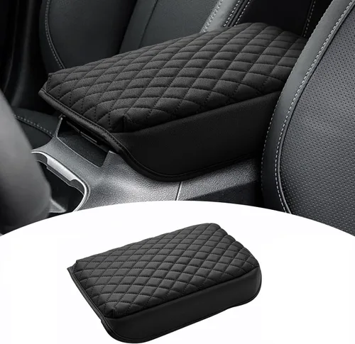 Miniatura 17 de Shademax Center Console Armrest Cover for Tesla Model Y Juniper 2025-2026 / Model 3 Highland 2024-2026 Non-Slip Waterproof Armrest Box Lid Pad