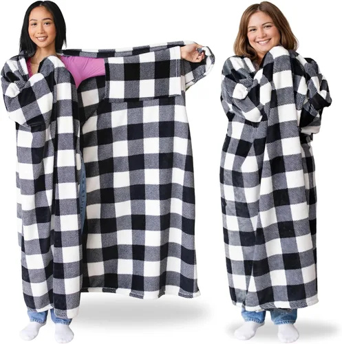 Miniatura 13 de Super Blanky Wearable Blankets for Women and Men, Graduation Day Gift for Her, Fathers Day Gift, Wife Birthday Gifts Ideas Azul Aurora