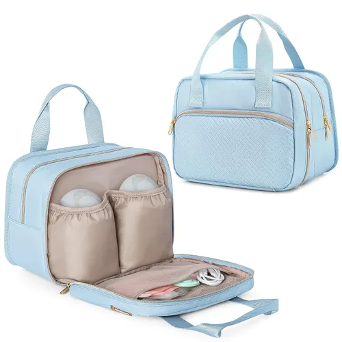 Miniatura 11 de Fasrom Bolsa portátil para extractor de leche con enfriador compatible con bombas Momcozy Medela y Elvie, funda de transporte portátil para madres