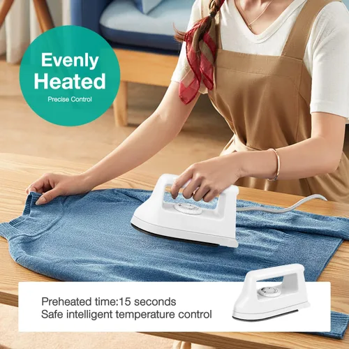 Miniatura 3 de Kit de Prensa de Calor Mano de Hierro para Manualidades Mini KPX, Prensa de Calor Mano Práctica Portátil con Alfombrilla de PVC, Accesorios de Base