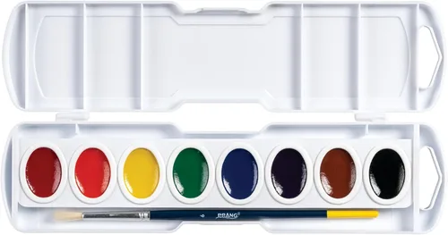 Miniatura 3 de Prang Juego de pintura ovalada para acuarela, 8 colores surtidos, 1 unidad