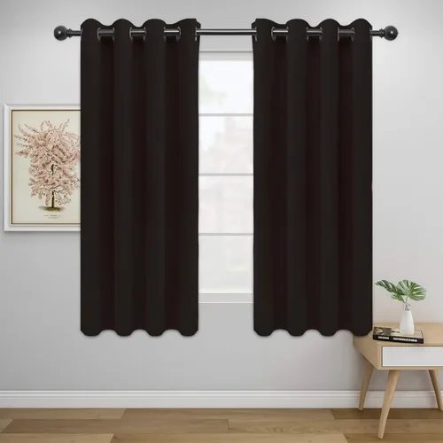 Miniatura 158 de Easy-Going - Cortinas opacas para dormitorio, aislamiento térmico sólido con ojales, cortinas de ventana para reducción de ruido, cortinas