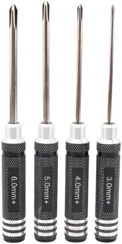 Miniatura 7 de Kit de herramientas para drones – Juego de 4 herramientas de acero Phillips de 3.0/4.0/5.0/0.236 in, mini herramientas de mano para modelo RC