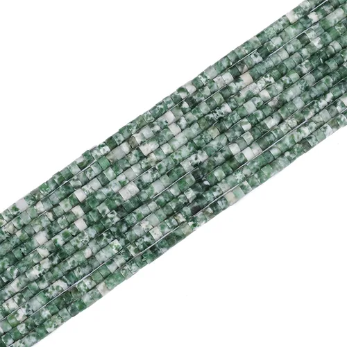 Miniatura 7 de BEADIA Cuentas de jade africano natural en cilindro corto 2x3mm 155 piezas Tubo cuentas sueltas semipreciosas para hacer joyas Diseño