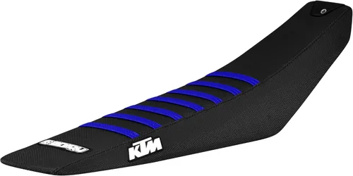Miniatura 8 de Enjoy Mfg Funda de asiento - Compatible con KTM 2023 SX-SXF 125-450 Logo #352 (Todo Azul KTM KTM Costillas Naranja KTM Enjoy Logos)