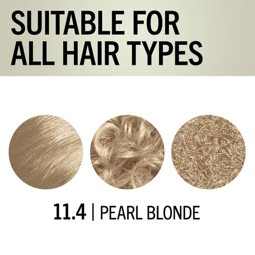 Miniatura 7 de Schwarzkopf Tinte para Cabello Rubio con Queratina, 11.4 Rubio Perla de Elevación Alta, Color de Cabello Permanente de Calidad Profesional, Sistema