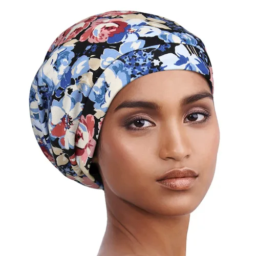 Miniatura 6 de Alnorm - Gorro con forro de satén y suave banda elástica para hombres y mujeres, talla única Se ajusta a la mayoría