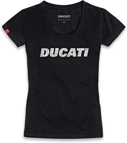Ducati Camiseta Ducatiana 2.0 para mujer, Negro -
