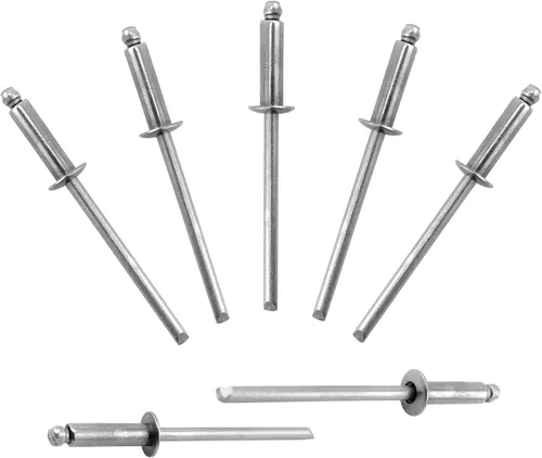 Miniatura 7 de ALLCLEAN 50 piezas de remaches ciegos profesionales de acero inoxidable de 1/4" x 1/2", remaches POP de 6,4 x 12 mm, agarre y mandril de acero