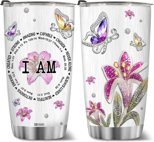 Miniatura 19 de BECHUSKY Vaso personalizado de viaje de diente de león con tapa, 20 onzas, Acepta lo que es dejar ir de lo que era de madera Taraxacum flor floral