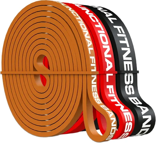 Miniatura 4 de Rubberbanditz Juego de 3 bandas de asistencia para dominadas por Functional Fitness. Bandas de entrenamiento de resistencia y asistencia resistentes