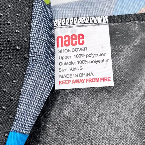 Miniatura 4 de 5 pares de fundas para zapatos para niños, reutilizables, antideslizantes, lavables, a prueba de polvo, duraderas, cubiertas para botas impermeables