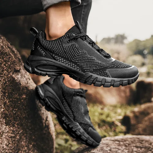 Miniatura 26 de ulogu Zapatos de senderismo impermeables para hombres y mujeres, cómodos, ligeros, antideslizantes, para caminar todo el día, para trabajar y caminar