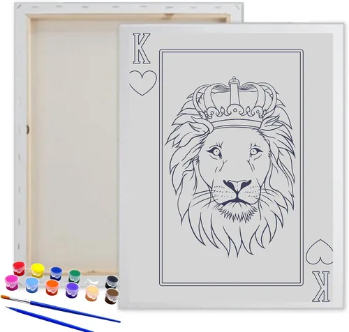 Miniatura 2 de Essenburg Kit de pintura de lienzo predibujado Fiesta de pintura y sorbo para adolescentes, niños y adultos Actividad nocturna de pareja