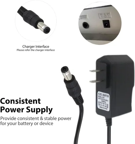 Miniatura 6 de Adaptador de 9.84 pies y 12 V, cable de alimentación para teclados Yamaha P125, P128, YDP103, YDP143, KBP1000, KBP2000, DGX660, DGX 650, MM6