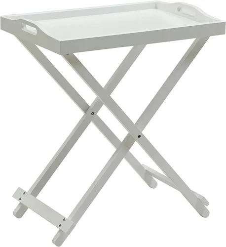 Miniatura 7 de Pemberly Row Mesa de bandeja plegable en gris