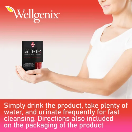 Miniatura 5 de Wellgenix Strip Herbal Cleanse Detox Liquid - Limpiador de cuerpo entero - Bebida desintoxicante extra fuerte - Limpieza rápida - Ponche de frutas