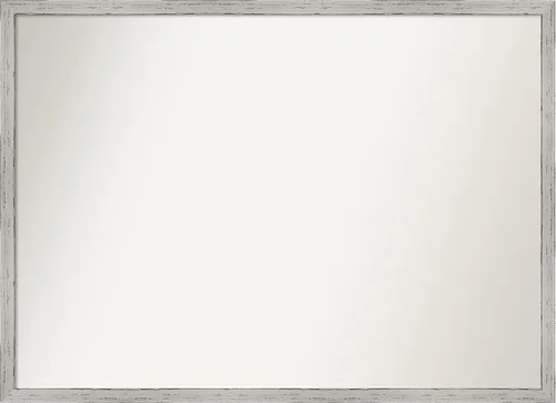 Miniatura 807 de Amanti Art Espejo de baño blanco para sobre el fregadero, 32 x 45 pulgadas, espejo de tocador rectangular blanco esbelto, marco de madera moderno