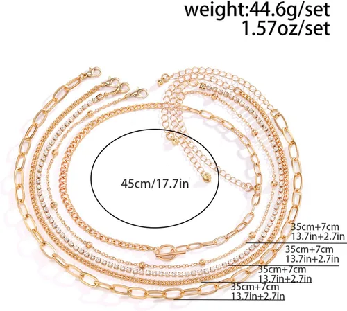 Miniatura 12 de Long tiantian Collares en capas para mujer, joyería occidental para mujer, collar de moneda apilable, collar de país, moderno, bohemio, verano