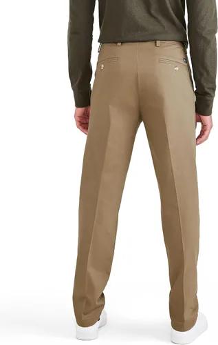 Miniatura 3 de Dockers Pantalones de corte recto para hombre, color caqui sin hierro con protección contra manchas