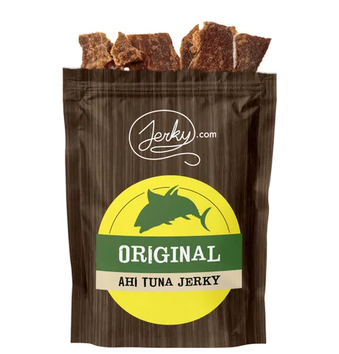Carne seca de atún Ahi original totalmente natural, aperitivo de alta proteína capturado en la naturaleza, cecina gourmet de mariscos en lotes
