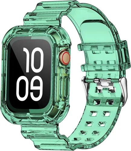 Miniatura 11 de NotoCity - Bandas transparentes para Apple Watch de 38 mm, 40 mm, 41 mm con estuche protector resistente transparente, compatible con Series 9, 8