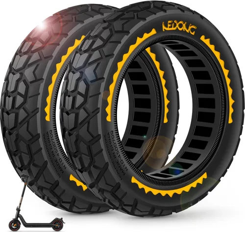 BANGTING 2 piezas de actualización de neumáticos sólidos 50/75-6.1 para scooter todo terreno, neumáticos sin cámara de 8.5x2 pulgadas para Gotrax