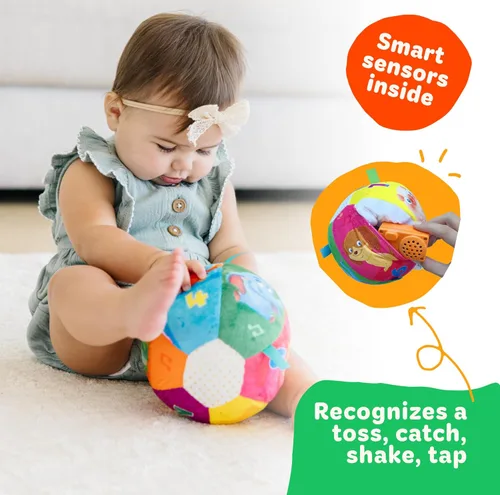 Miniatura 5 de Move2Play, Pelota de Bebé Divertidísima e Interactiva con Música y Efectos de Sonido Regalo de Primer Cumpleaños Juguete para Niños Pequeños