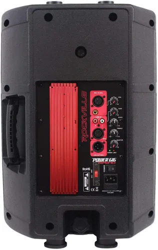 Miniatura 2 de Rockville Paquete RPG10: Altavoces PA de DJ activos de 2 vías alimentados de 10 pulgadas - 600 W pico / 150 W RMS por gabinete, amplificador clase