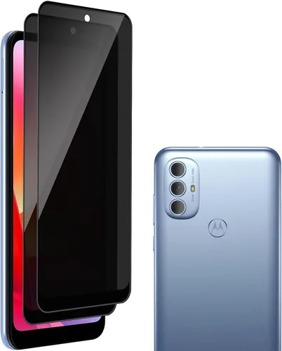 Miniatura 12 de Paquete de 2 protectores de pantalla de privacidad para Motorola Moto G 5G 2022 [dureza 9H] HD [negro] película de vidrio templado privado antiespía