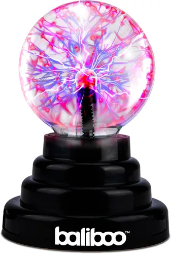 Miniatura 8 de BALIBOO Lámpara de bola de plasma mini de 7,6 cm – Globo de rayos activado por toque – Lámpara de globo de plasma USB y a pilas – Bola