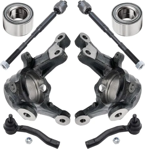 Miniatura 25 de Detroit Axle - Kit de nudillos traseros derechos FWD para Hyundai Santa Fe 2007-2009 Veracruz 2007-2012, reemplazo del cojinete de la rueda