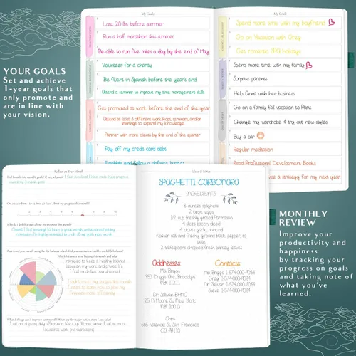 Miniatura 5 de Legend Planner PRO Horario Diario y Semanal - Organizador Diario y Semanal con Espacio para Horas. Agenda de Citas y Diario para Trabajo y Personal