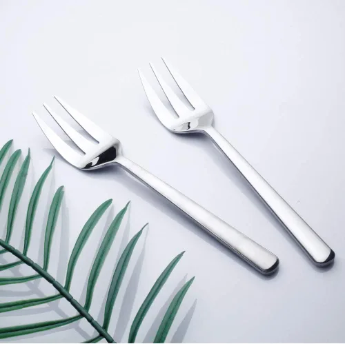 Miniatura 5 de Platos para servir, tenedores de acero inoxidable, utensilios de 9 pulgadas, para pasteles, mantequilla, pastelería, servidores