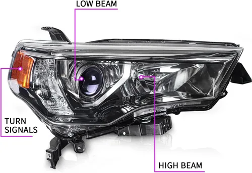 Miniatura 4 de Archaic - Para ensamble de faros para Toyota 4Runner 2014-2020, estilo de fábrica original, lado del conductor, TO2518150 8117035570, 8117035571