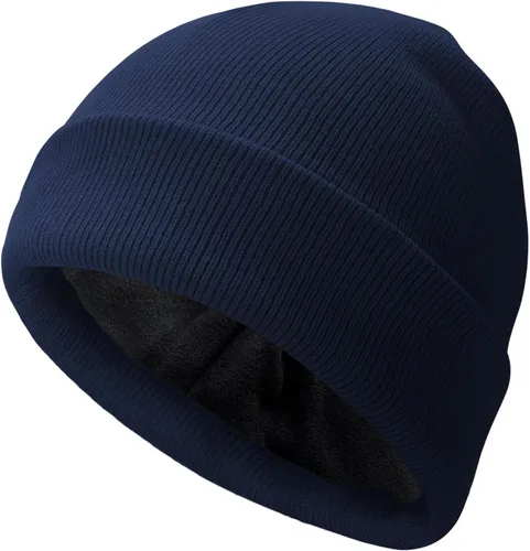 Miniatura 24 de PFFY Beanie for Men Women Unisex Knit Cuffed Plain Winter Thick Lined Beanies Hats